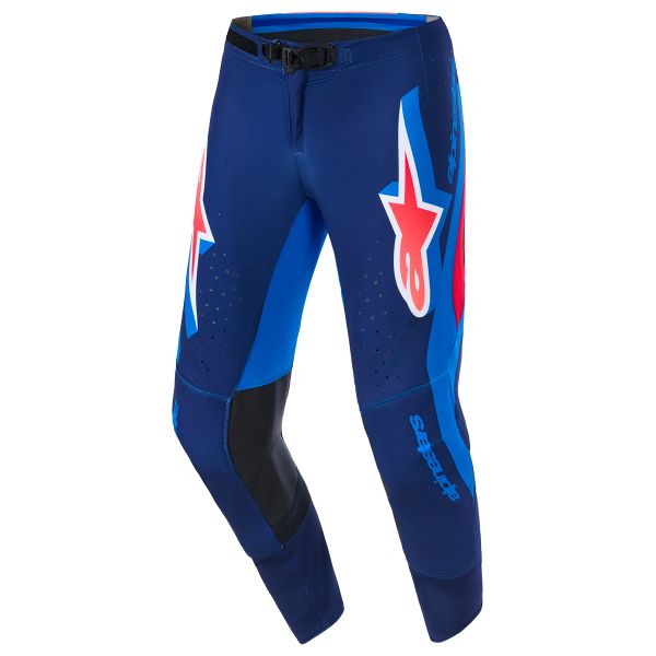 Pantalon Cross Alpinestars Supertech Vista Pants Dark Navy Hot Coral Cobalt