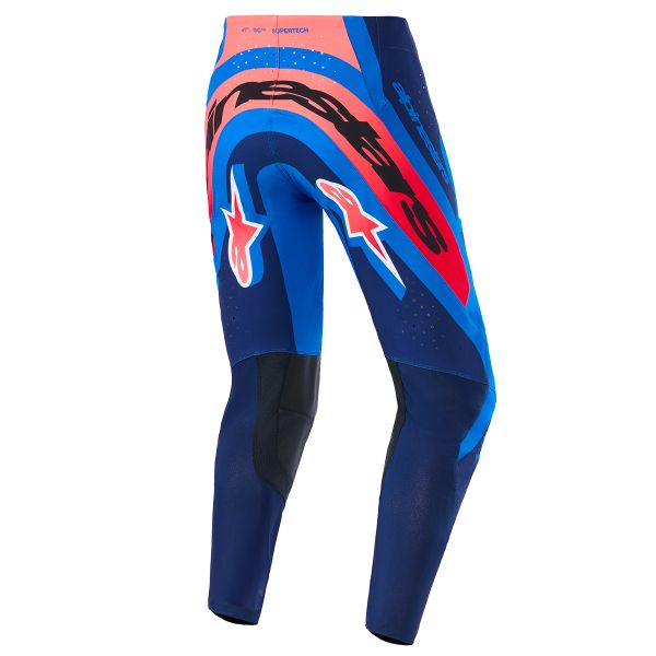 Alpinestars Supertech Vista Pants Dark Navy Hot Coral Cobalt