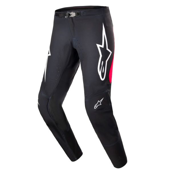 Pantalon Cross Alpinestars Supertech Ward Black Red Berry Pant