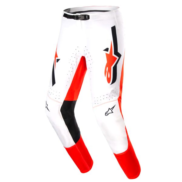 Pantalon Cross Alpinestars Supertech Ward White Hot Orange Pant