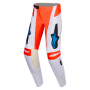 Pantalon Cross Alpinestars Techstar Knif Pants Light Gray Orange Fluo Black