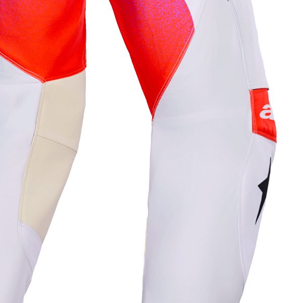 Alpinestars Techstar Knif Pants Light Gray Orange Fluo Black