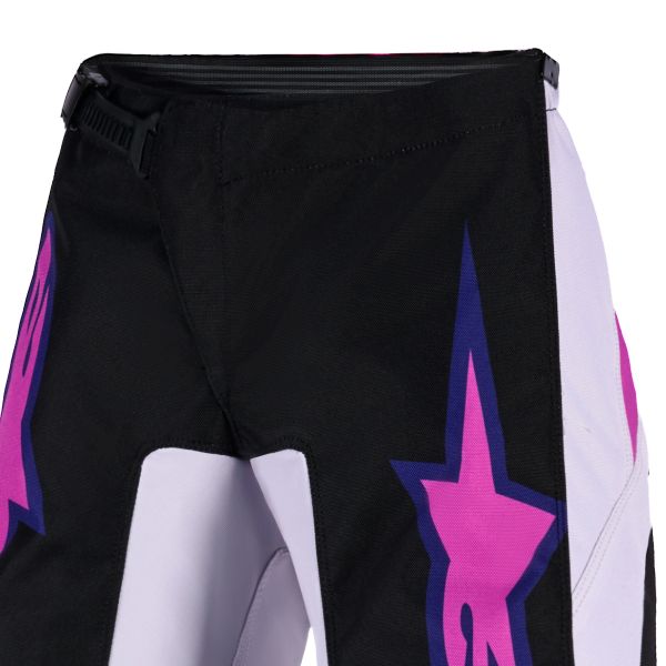 Alpinestars Youth Fluid Grid Pants Black Light Gray Purple
