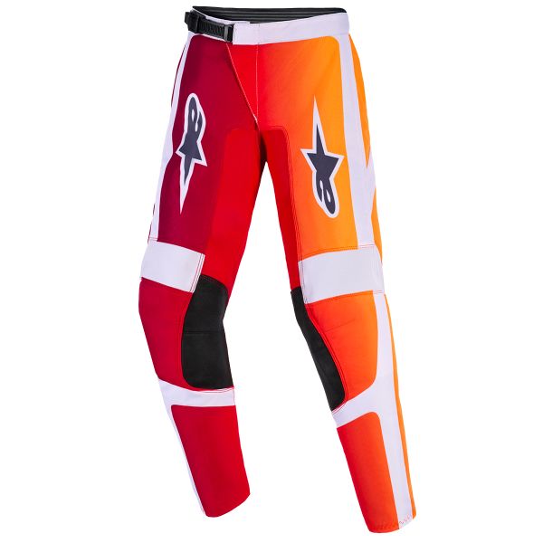 Pantalon Cross Alpinestars Youth Fluid Portl Pants Red Light Gray Dark Gray