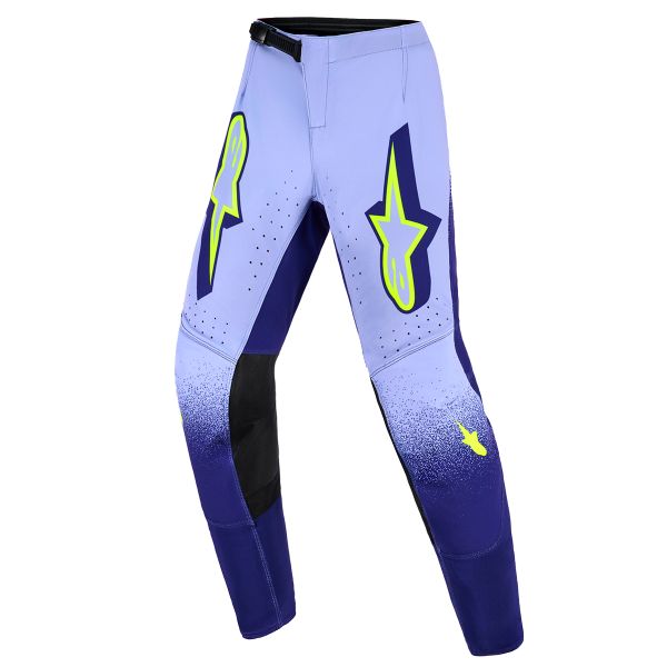 Pantalon Cross Alpinestars Youth Supertech Scenz Pants Purple Yellow Fluo