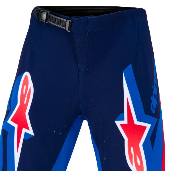Alpinestars Youth Supertech Vista Pants Dark Navy Hot Coral Cobalt