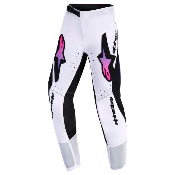 Pantalon Cross Alpinestars Youth Supertech Vista Pants White Purple Black