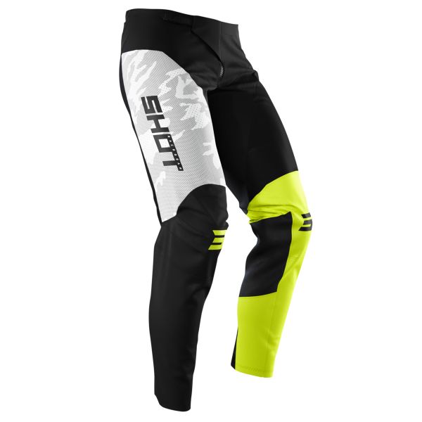 Pantalon Cross SHOT Contact Camo Neon Yellow Pant Pantalon Cross SHOT Contact Camo Neon Yellow Pant