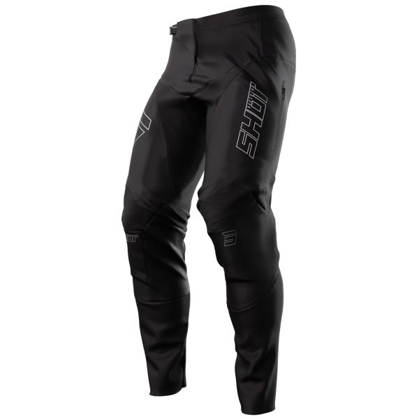 Pantalon Cross SHOT Contact Zip Black Pant 2.0