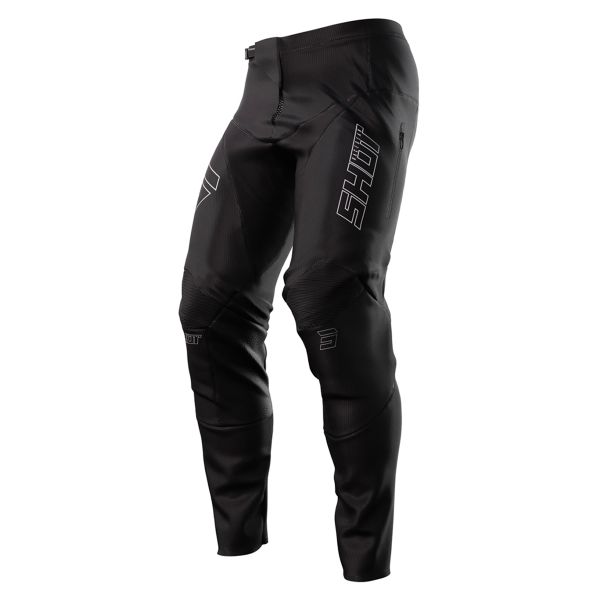 Pantalon Cross SHOT Contact Zip Black Pant