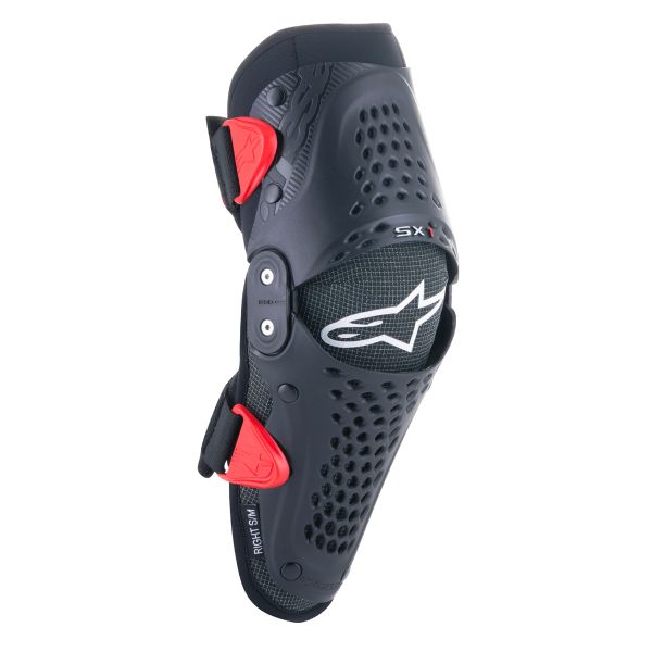 Genouilleres Cross Alpinestars SX-1 Youth Knee Protector Black Red
