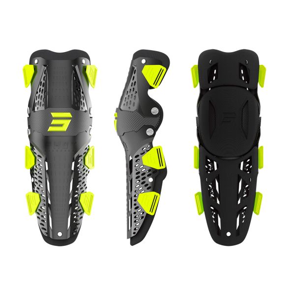 Genouilleres Cross SHOT Airflow Black Neon Yellow