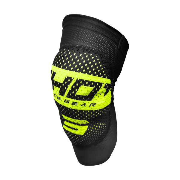 Genouilleres Cross SHOT Airlight Black Neon Yellow Knee Enfant