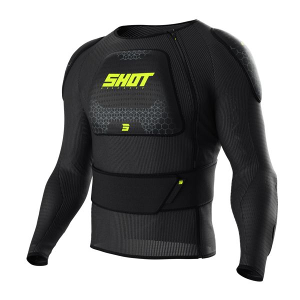 Gilet Cross SHOT Veste Protection Haut Du Corps Airlight Black Neon Yellow