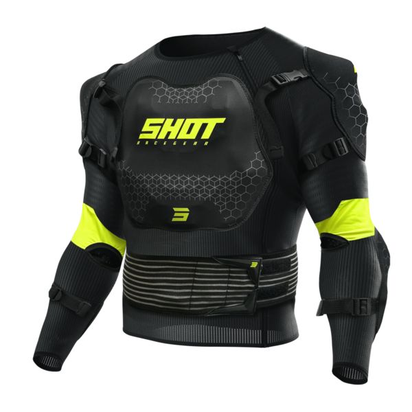 Gilet Cross SHOT Protection Haut Du Corps Kid Optimal Kid 2.0 Black Neon Yellow