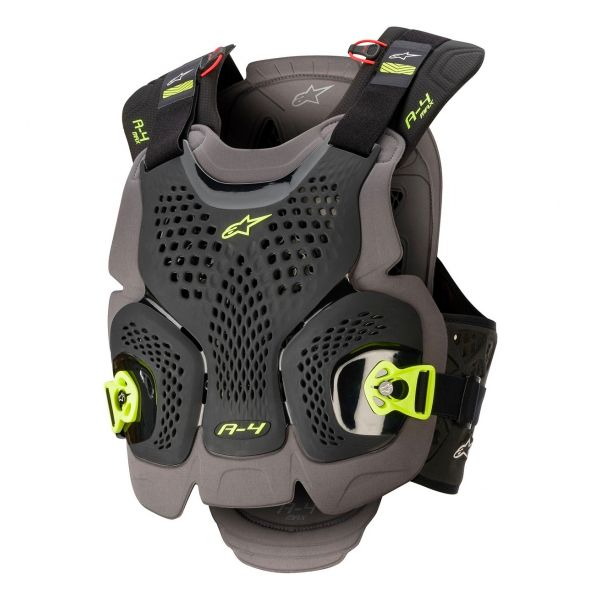 Pare pierre Alpinestars A-4 Max Chest Protector Black Anthracite Yellow Fluo
