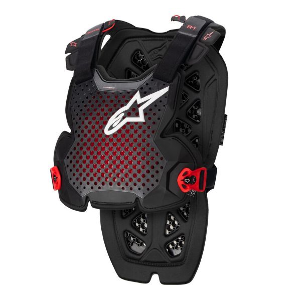 Pare pierre Alpinestars A-1 Chest Protector Anthracite Black Red Pare pierre Alpinestars A-1 Chest Protector Anthracite Black Red