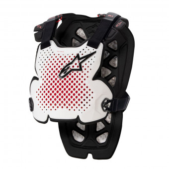 Pare pierre Alpinestars A-1 Chest Protector White Black Red