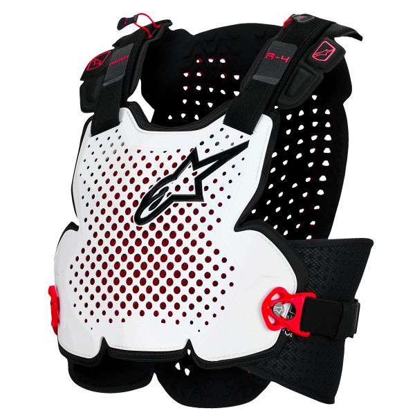 Pare pierre Alpinestars A-4 Plasma Chest Protector Black Red White