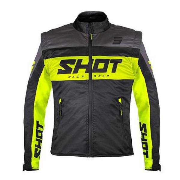 Veste Cross SHOT Softshell Lite 3.0 Black Neon Yellow