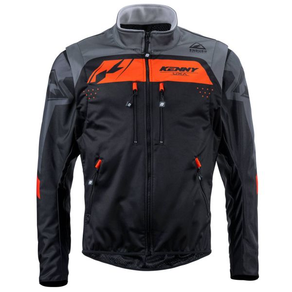 Veste Cross Kenny Softshell Enduro 2 Black Orange