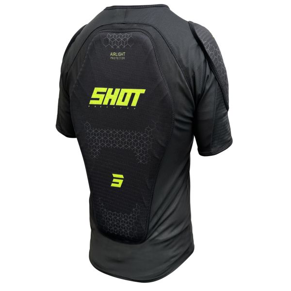 SHOT T-shirt Airlight Black Neon Yellow