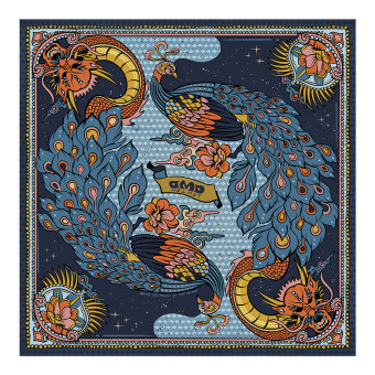 Foulard et tour de cou Dmd Foulard Peacock