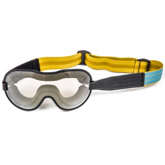 Masque Moto Ethen Masque Cafe Racer Jaune Bleu Masque Moto Ethen Masque Cafe Racer Jaune Bleu