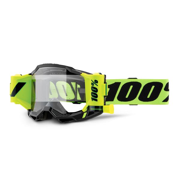 Masque Cross 100% Accuri 2 Forecast Jaune Fluo