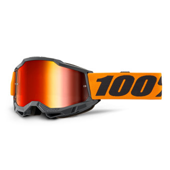 Masque Cross 100% Accuri 2 Orange - Iridium Rouge Masque Cross 100% Accuri 2 Orange - Iridium Rouge