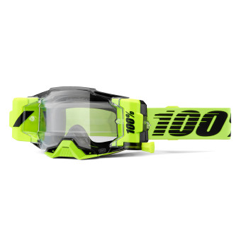 Masque Cross 100% Armega Forecast Jaune Fluo Masque Cross 100% Armega Forecast Jaune Fluo