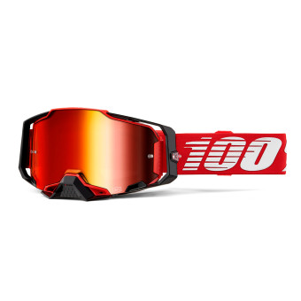 Masque Cross 100% Armega Rouge - Iridium Rouge Masque Cross 100% Armega Rouge - Iridium Rouge