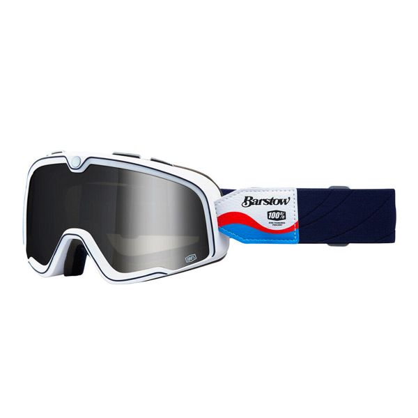 Masque Moto 100% Barstow Lucien Iridium Argent