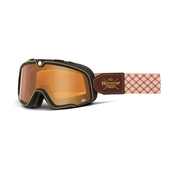 Masque Moto 100% Barstow Solace - Ecran Ambre