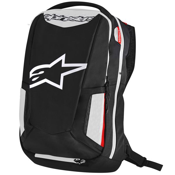 Sac a dos Moto Alpinestars City Hunter Backpack Black White Red