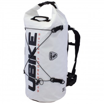 Sac a dos Moto UBIKE Cylinder Bag 30 L Blanc Noir