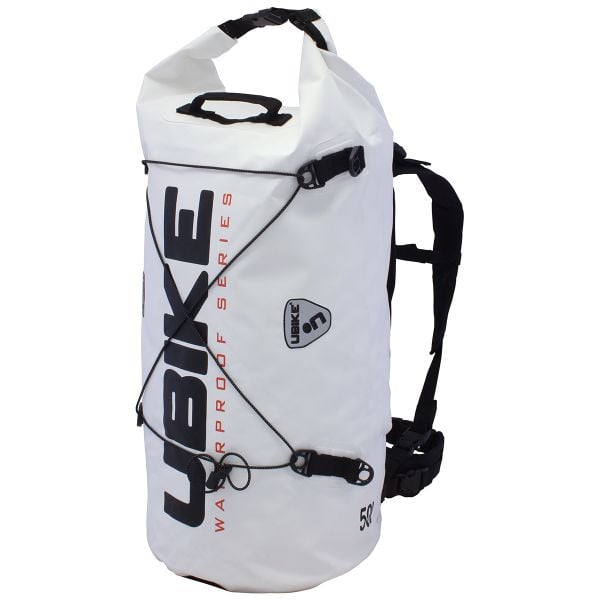 Sac a dos Moto UBIKE Cylinder Bag 50 L Blanc Noir