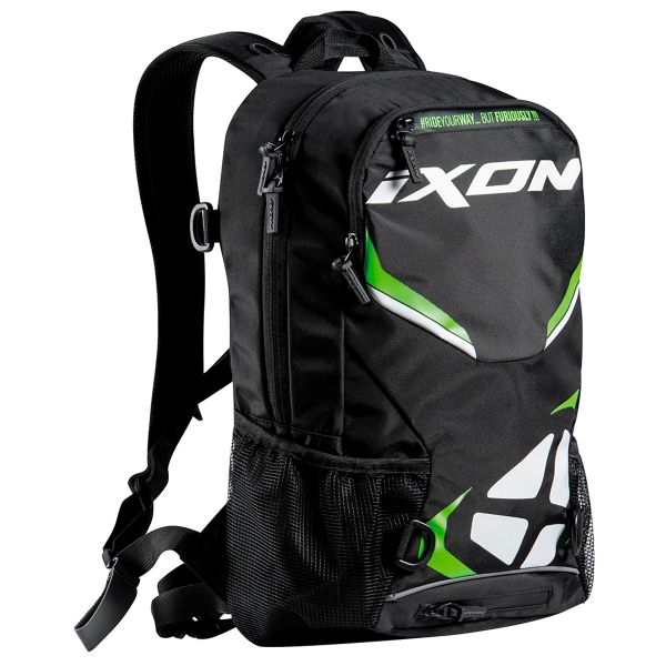 Sac a dos Moto Ixon R-Tension 23 Black White Green Sac a dos Moto Ixon R-Tension 23 Black White Green