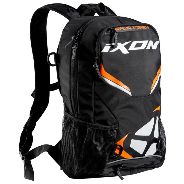 Sac a dos Moto Ixon R-Tension 23 Black White Orange Sac a dos Moto Ixon R-Tension 23 Black White Orange