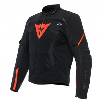 Airbag moto Dainese Smart Jacket LS Sport Black Fluo Red