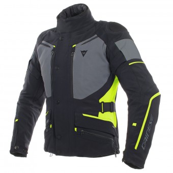 Blouson Moto Dainese Carve Master 2 Gore-Tex Black Ebony Fluo Yellow