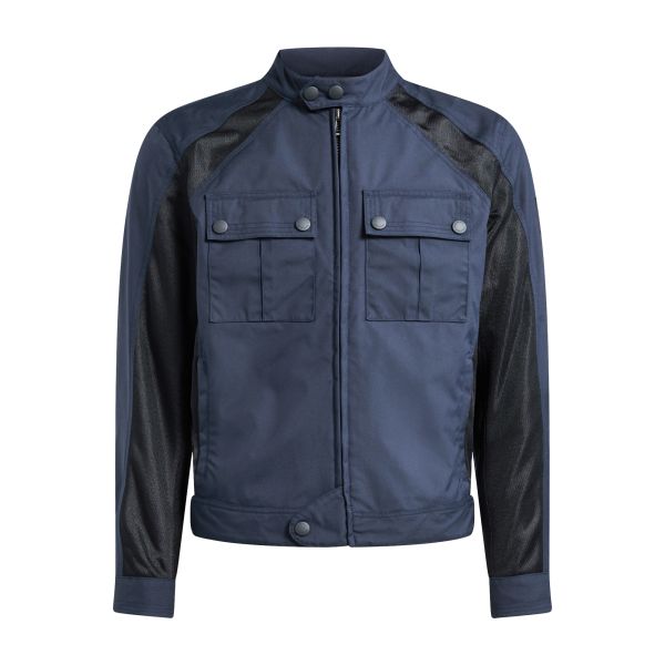 Blouson Moto Belstaff Temple Nylon Dark Navy Blouson Moto Belstaff Temple Nylon Dark Navy