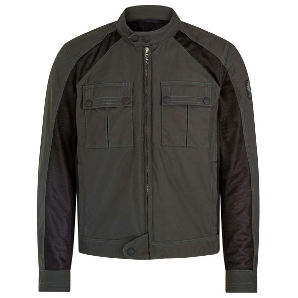 Blouson Moto Belstaff Temple Tec Nylon Military Green Blouson Moto Belstaff Temple Tec Nylon Military Green