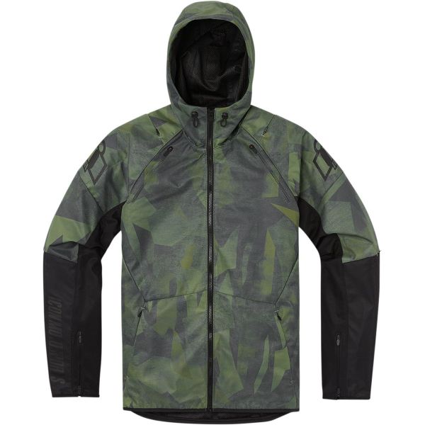 Blouson Moto ICON Airform Battlescar Green