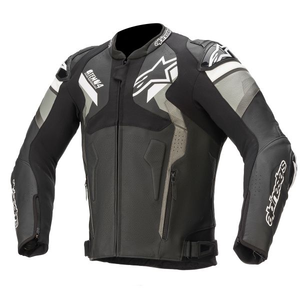 Blouson Moto Alpinestars Atem V4 Black Gray White
