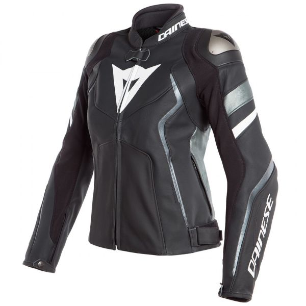 Blouson Moto Dainese Avro 4 Lady Black Matt Anthracite White