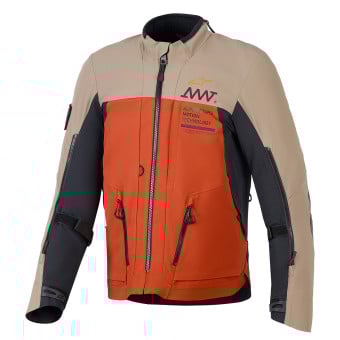 Blouson Moto Alpinestars AMT-8 Stretch Drystar XF Walnut Rust Black