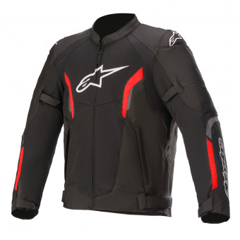 Blouson Moto Alpinestars Ast Air V2 Black Red Fluo