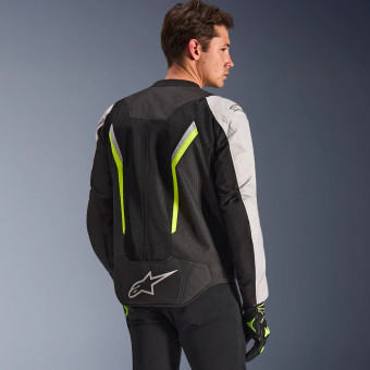 Alpinestars Ast V3 Air Black Silver Yellow Fluo