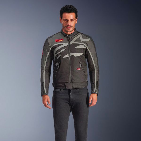 Alpinestars Axton Black Anthracite Red Tangerine